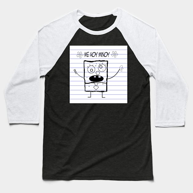 Doodle Bob Baseball T-Shirt by adriennfarkas